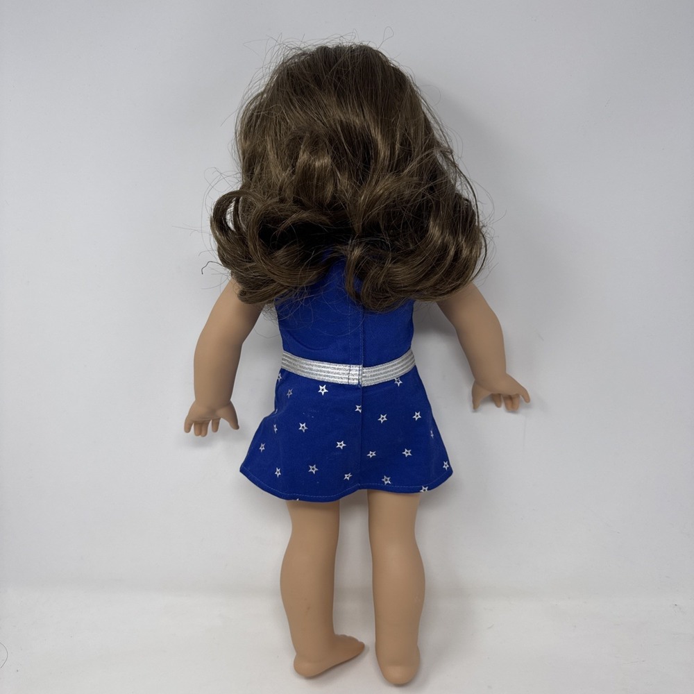 American Girl Doll Create Your Own Mid Wavy Brown & Gray Eyes Cheerleader Outfit - Picture 7 of 11